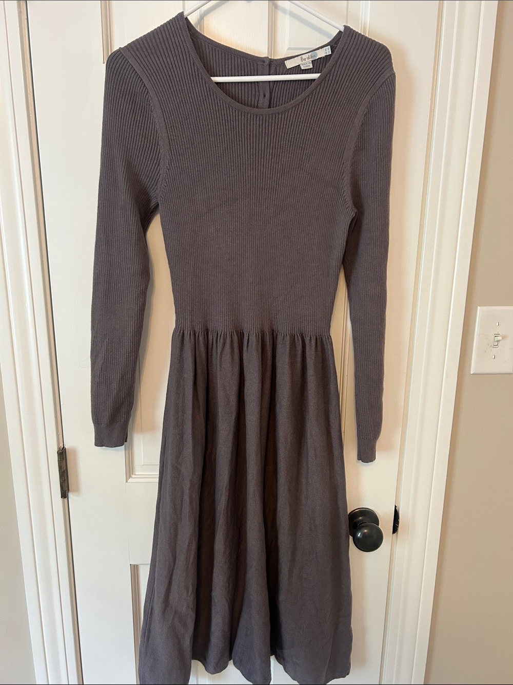 Boden Long-Sleeve Ribbed Sweater Dress